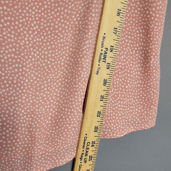 MINE for Anthropologie Polka Dots Tank Top Womens M Peach Orange White NWOT - Picture 7 of 11